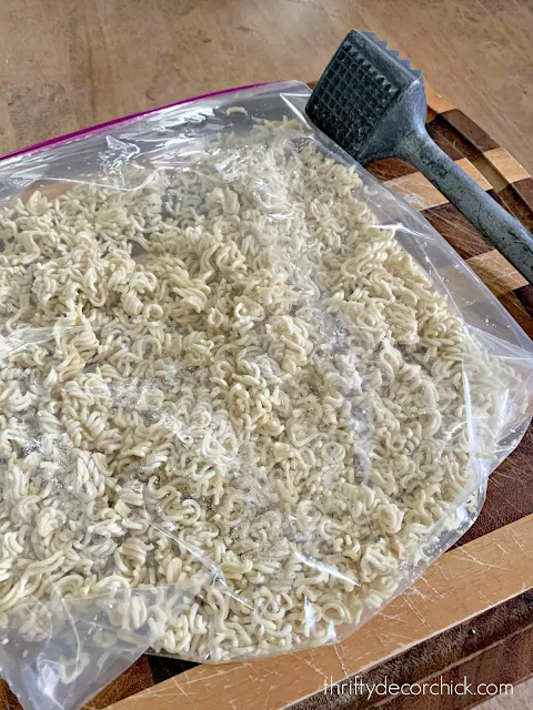 Ramen noodle fresh salad